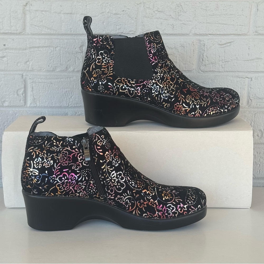 Alegria Ever Metal Sprigs Zip-Up Ankle Boots Women's 40 / 9.5 - Picture 12 of 14